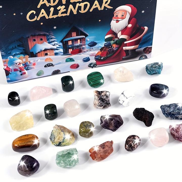 Image du produit Activity Board Noël Calendrier de l'Avent Mystère Crystal Gem 24 jours Noël Compte à rebours Calendrier Cadeau
