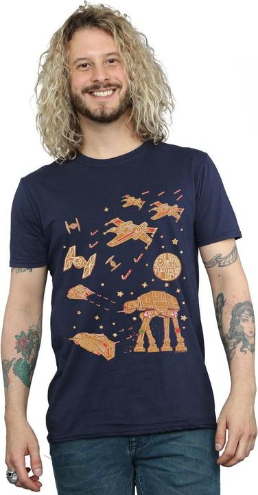 Actual product image Star Wars Mens Gingerbread Battle T-Shirt (XL)