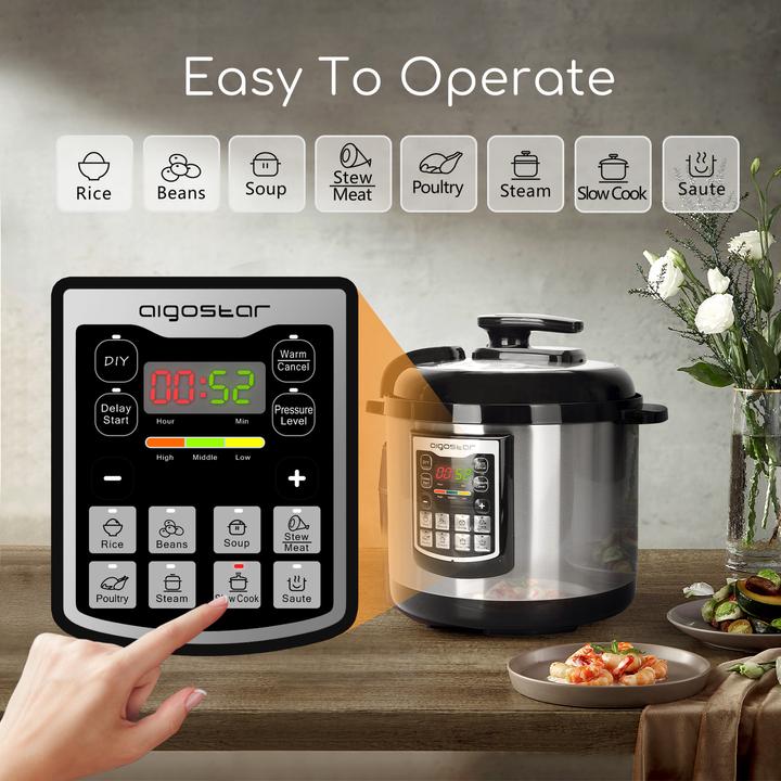 Actual product image Aigostar Electric pressure cooker, 6L