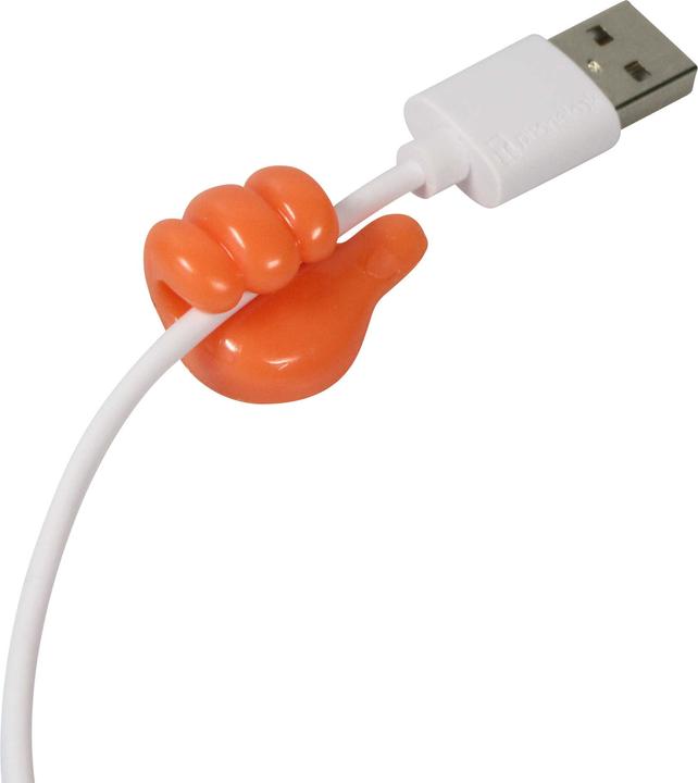 Image du produit PhoneLook Organisateur de câbles en silicone amusant Thumbs-Up pour les câbles de chargement, les clés, etc