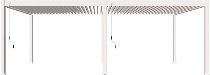Immagine prodotto Weide Pergola Deluxe Plus 3,6x7,2m con tetto a doghe bianco (360 cm, 720 cm)