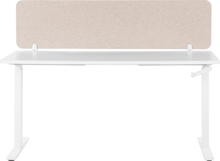 Actual product image Beliani Desk divider beige 160 x 40 cm WALLY