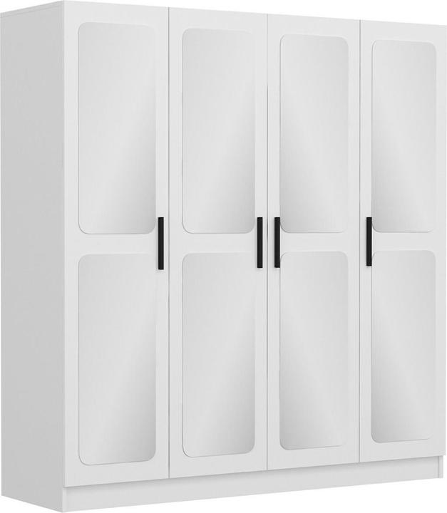 Actual product image Skye Decor Kale Mirror Four Door Wardrobe