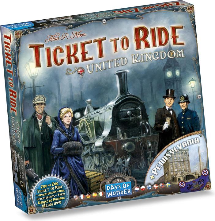 Days of Wonder Zug um Zug: Vereinigtes Königreich Erweiterung (Deutsch, Englisch, Französisch)