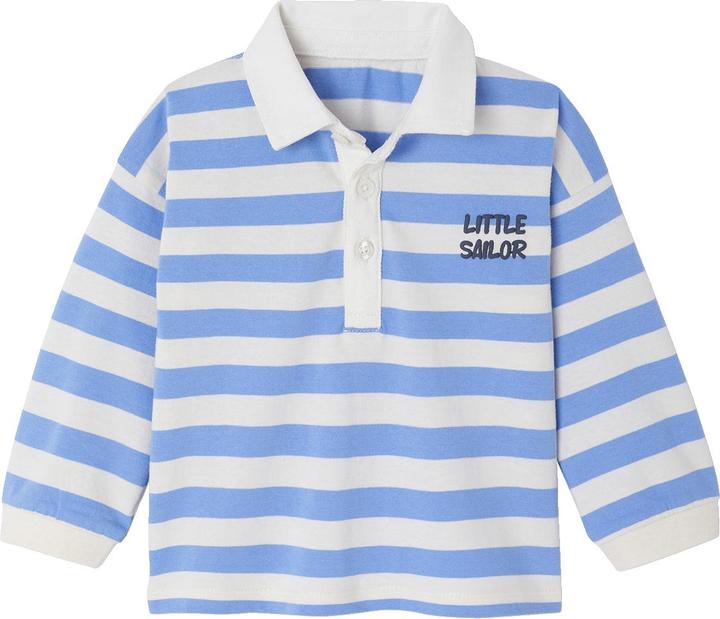 Vertbaudet Bio-Kollektion: Baby Poloshirt mit breiten Streifen