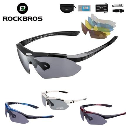 Produktbild Rockbros 10002 polarizing cycling glasses - white (Schwarz, Weiss)