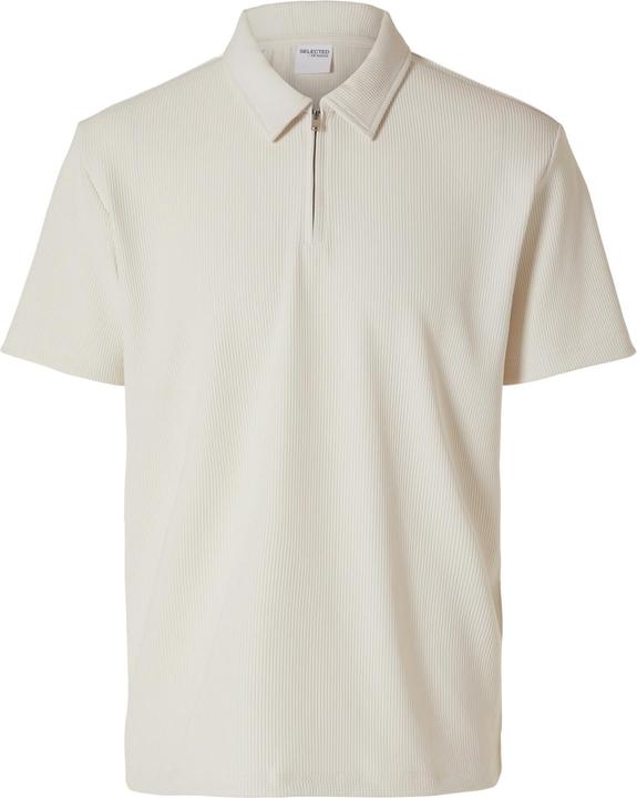 Selected Homme Half-Zip Plissee Polo shirt