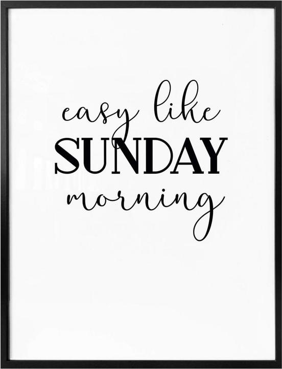 Actual product image Trenddeko Easy like Sunday morning (60 x 80 cm)