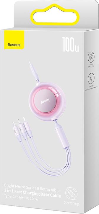 Actual product image Baseus USB type C - USB type C, Lightning, Micro USB B (1.10 m, USB 2.0)
