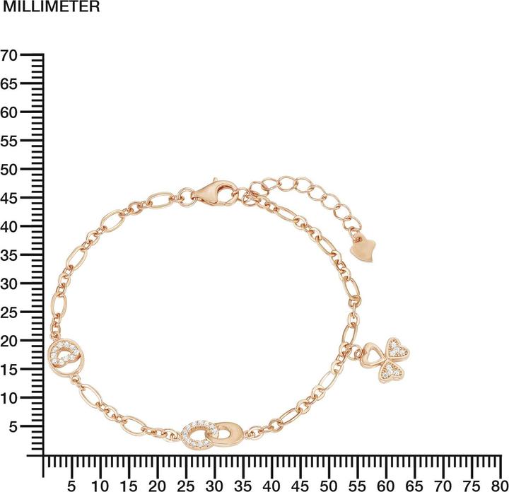 Actual product image Amor Shamrock (19 cm, Silver, Zirconia)