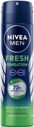 NIVEA Men Fresh Sensation Antiperspirant 150Ml (Spray, 150 ml)