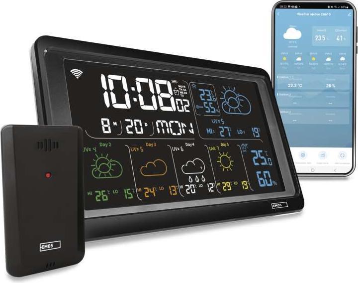 Actual product image Emos GoSmart Drahtlose Wetterstation E8610 mit WiFi
