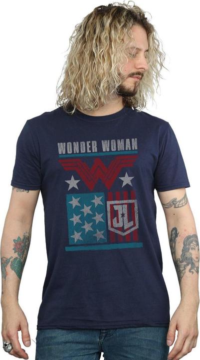 Produktbild Justice League Movie Wonder Woman Flag TShirt (S)