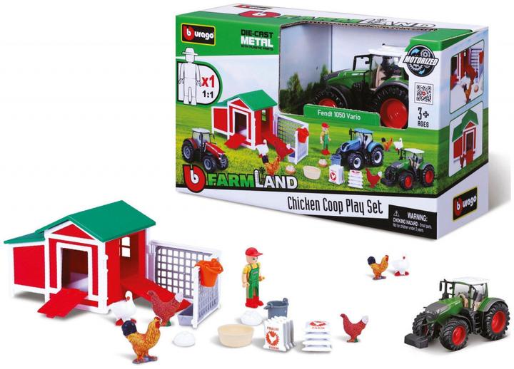 Actual product image Bburago Chicken coop with tractor