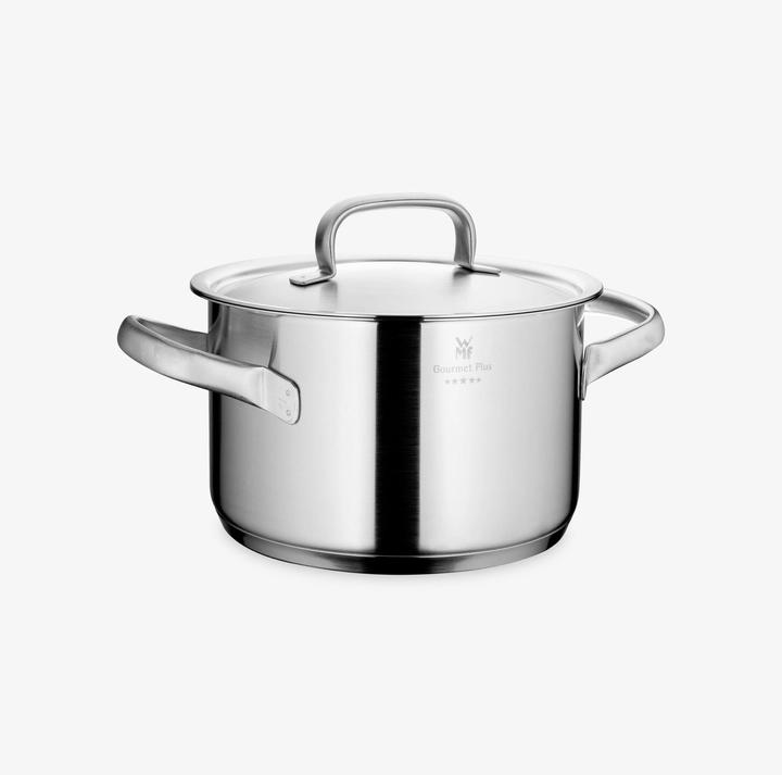 Produktbild WMF Fleischtopf GOURMET PLUS Platin (16 cm, Bräter + Schmortopf, Kochtopf, Edelstahl)
