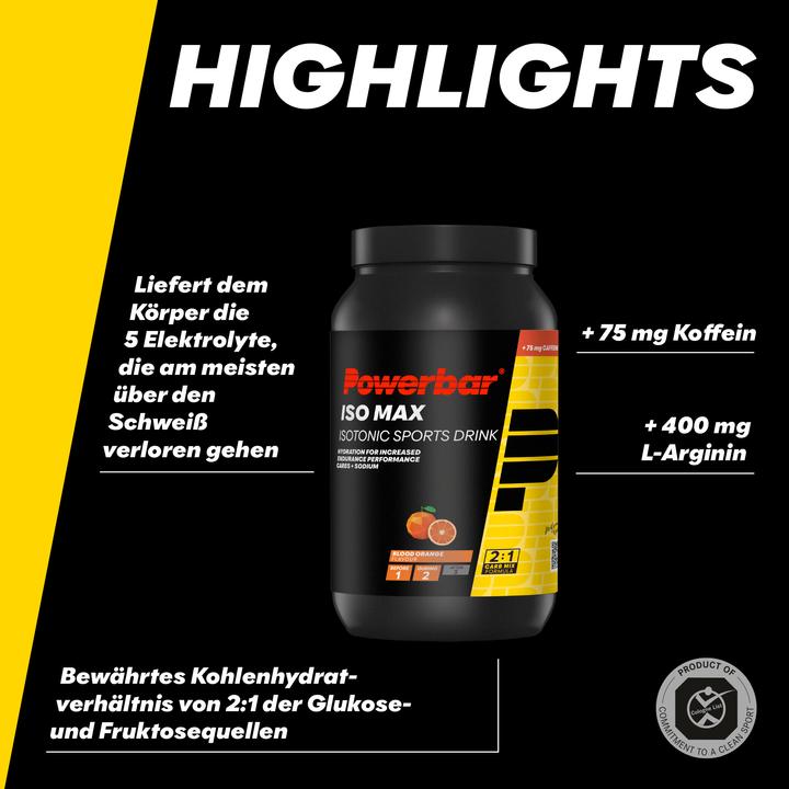 Actual product image Powerbar Isomax (Blood orange, 1 x)