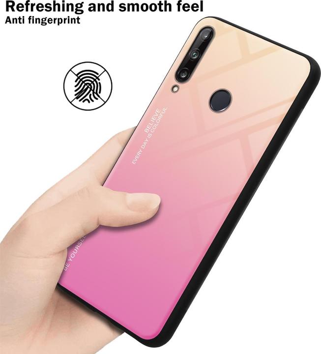 Produktbild Cadorabo TPU 2 Farben Glas Cover (Huawei P40 Lite E)
