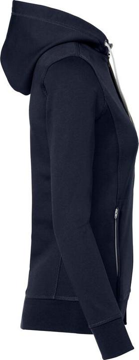 Actual product image Hakro Ladies' Hooded Jacket Bonded ink/silver, M (M)