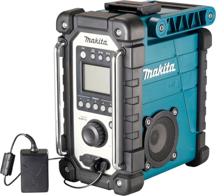 Actual product image Makita DMR 116 RY Rechargeable construction site radio 14.4 - 18 V AM FM AUX + 2x rechargeable battery 1.5 (FM, AM)