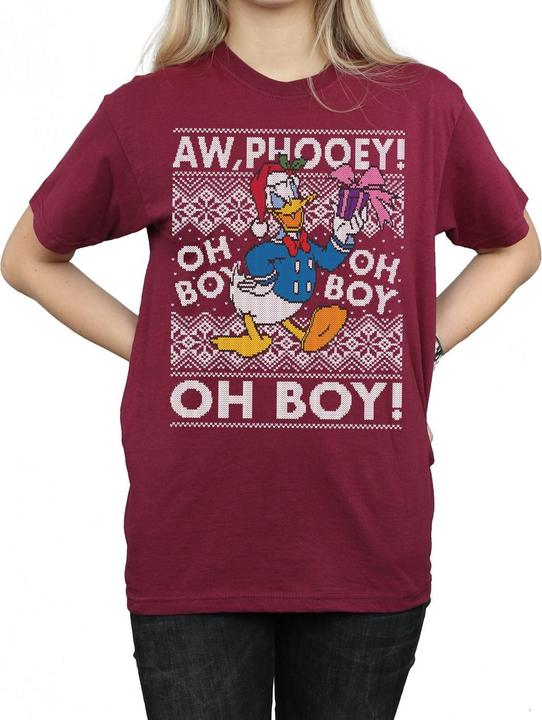 Image du produit Disney - T-shirt DONALD DUCK CHRISTMAS FAIR ISLE - Femme (M)