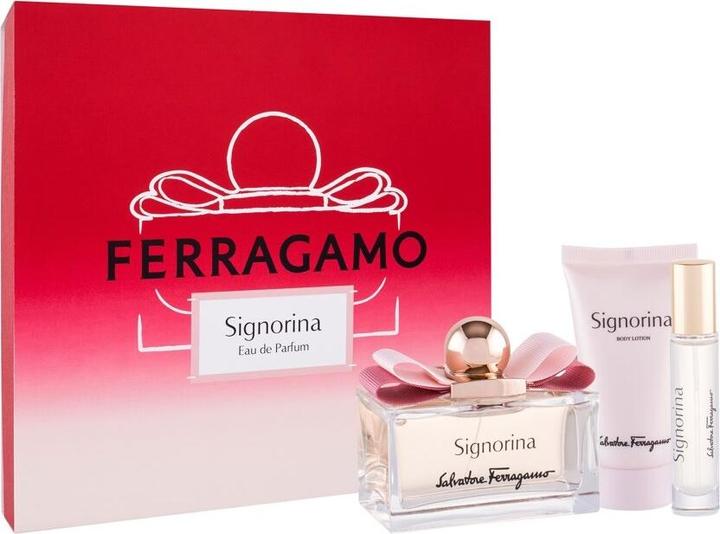 Immagine prodotto Salvatore Ferragamo Signorina Spring Gift Set (EDP + 50 ml Body Lotion + 10 ml Purse Spray) (Set profumo)