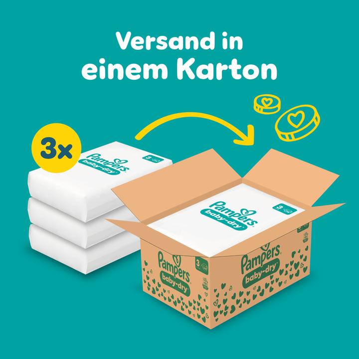 Image du produit Pampers Baby-Dry (Taille 3, Pack mensuel, 222 pièce(s))