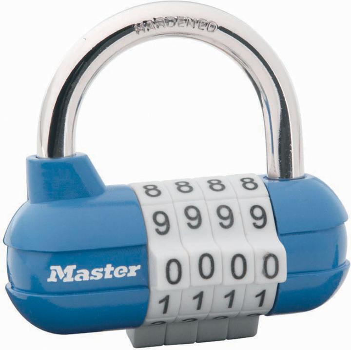 Immagine prodotto Master Lock Lucchetto sportivo Wide Pro con combinazione numerica regolabile individualmente vari colori