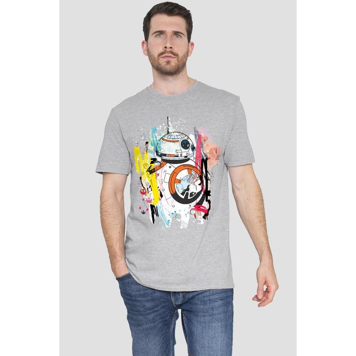 Actual product image Star Wars Mens BB-8 Abstract T-Shirt (M)