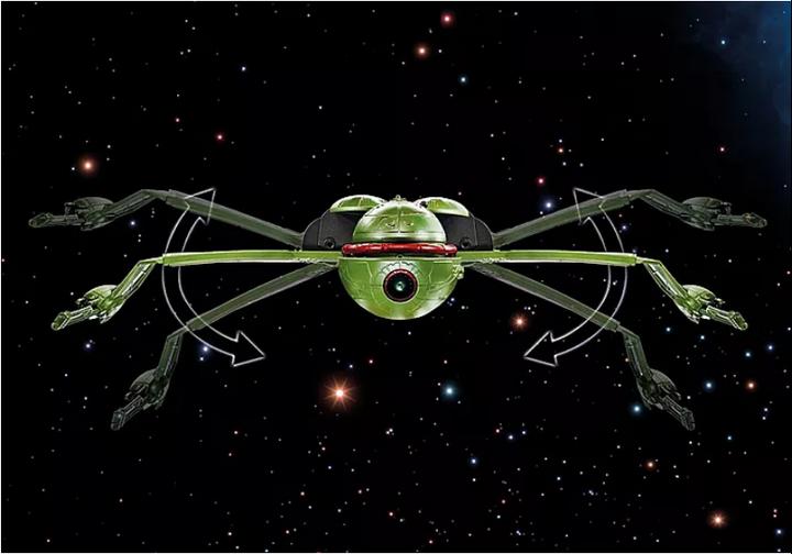 Actual product image Playmobil Klingon ship: Bird-of-Prey (71089, Playmobil Star Trek)