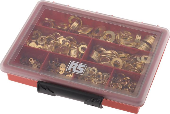 Image du produit Rs Pro Assortiment de rondelles en laiton (M2, M10, M3, M5, M4, M6, M8)