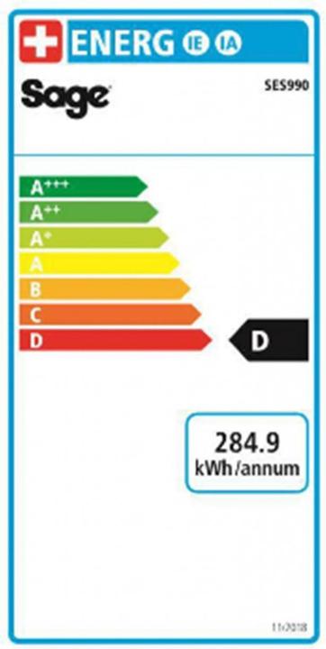 Energy Label Sage the Oracle Touch (CH plug)