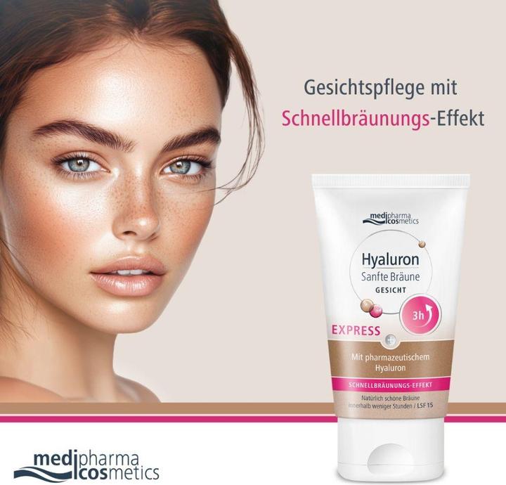 Actual product image Medipharma cosmetics Hyaluron Gentle Tan Face, 30 ml Cream (30 ml, 24h cream)