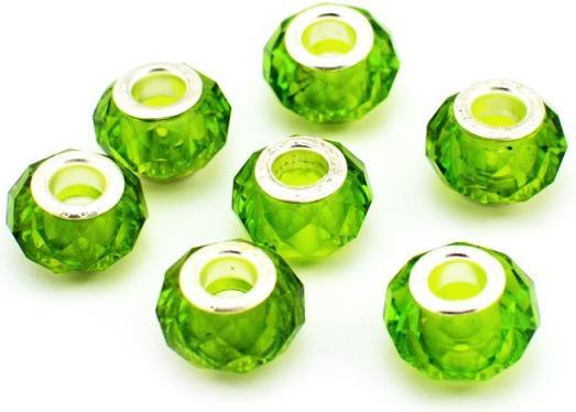 Immagine prodotto Hermex Perlina placcata argento 925 - Verde argento (Argento 925, Plexiglas)