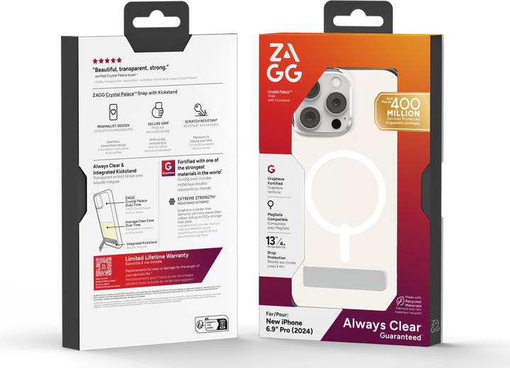 Immagine prodotto Zagg Crystal Palace Snap w/Kickstand (Apple iPhone 16 Pro Max)