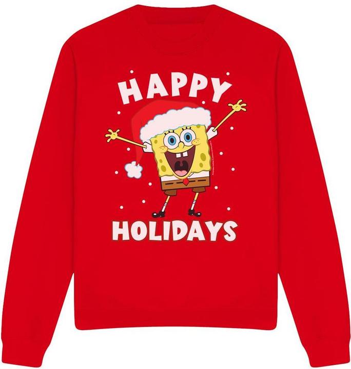 Spongebob Squarepants Happy Holidays Sweatshirt weihnachtliches Design