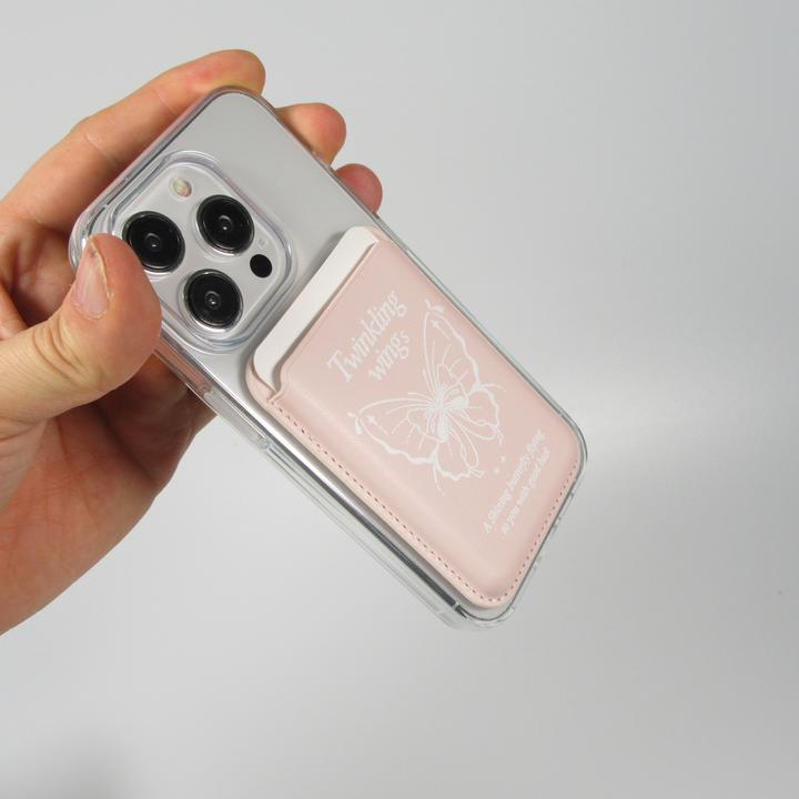 Actual product image PhoneLook Premium magnetic card holder with strong adhesion Compatible with Apple MagSafe Design nr 3 (Apple iPhone X)