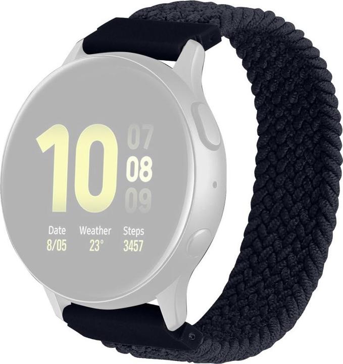 Actual product image Cover-Discount 20mm Nylon Bracelet Loop black (20 mm, Nylon, Galaxy Watch)