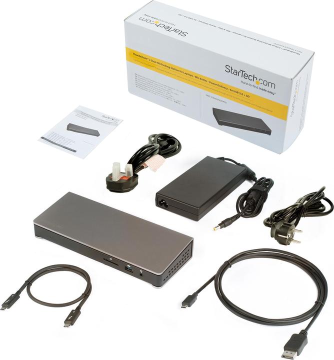 Image du produit StarTech TB3DOCK2DPPU (Thunderbolt, 6 Ports)