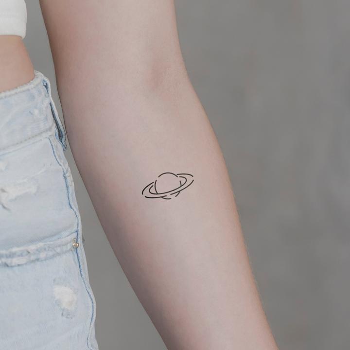 Image du produit minink Tatouage temporaire - Saturne