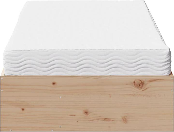 Actual product image VidaXL Day bed with mattress 100x200 cm solid wood pine sofa bed sofa bed (100 x 200 cm)