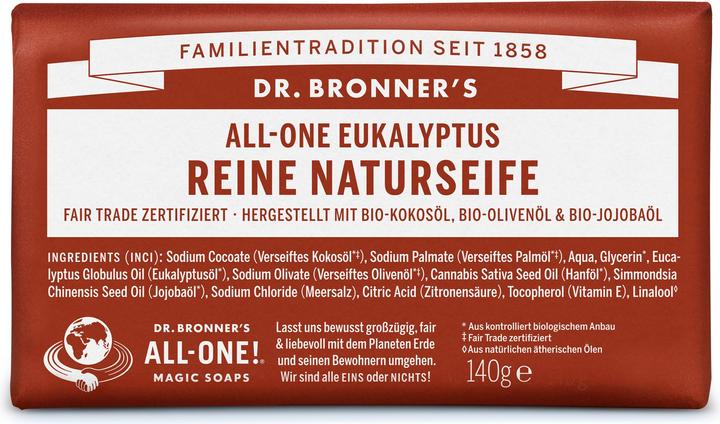 Produktbild Dr. Bronner's All-One Naturseife Eukalyptus 140g