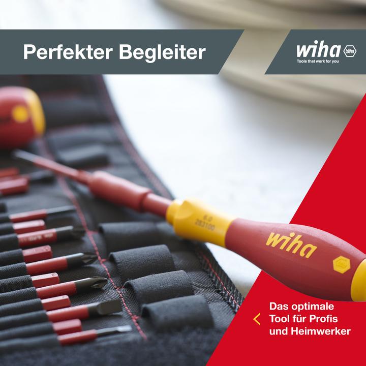 Produktbild Wiha Schraubendreher und Bit Set (Schlitzschrauben, Pozidriv-Kreuzschlitz (PZ))