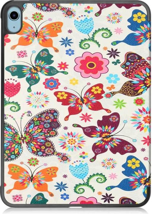Actual product image Cover-Discount iPad 2022 (10th Gen) - Tri-fold Smart Leather Case Butterflies (iPad 2022 (10th Gen))