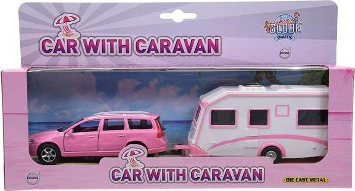 Image du produit NoName Volvo V70 moulée sous pression avec caravane - Rose