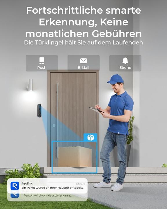 Actual product image Reolink D340B 2K+ WiFi Video Doorbell (Wi-Fi)