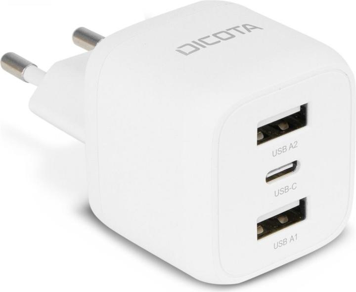 Actual product image Dicota 3-Port GaN Wall Charger (32W) EU black (32 W)
