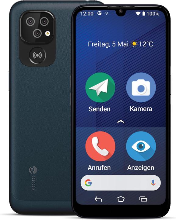 Image du produit Doro 8200 Secure sans adaptateur secteur (64 Go, Bleu foncé, 6.10", 16 Mpx, 4G)