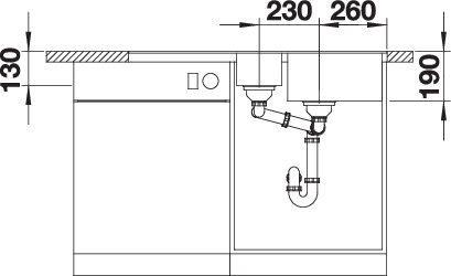 Actual product image Blanco Metra 6 S-F (49 cm, 99 cm)