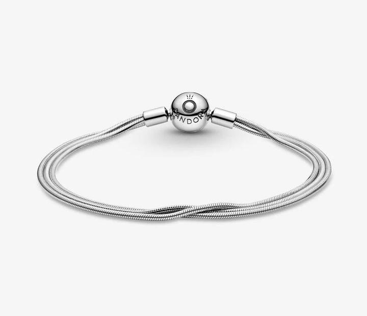 Actual product image Pandora Bracelet Moments Multi Snake Chains (19 cm, Sterling silver 925)