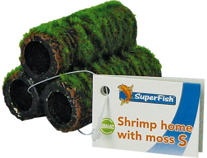Actual product image SuperFish Shrimp shrimp tower with moss S, furnishings: figures (other items)
